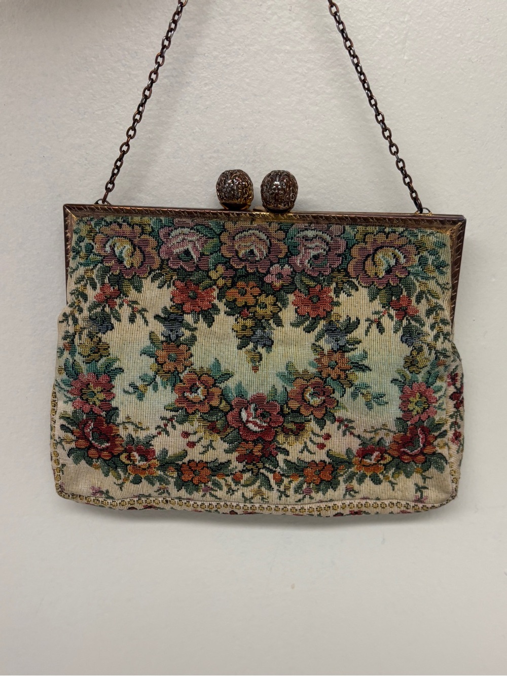 Globelin Tapestry Bag / Coin Purse with Chain Handle